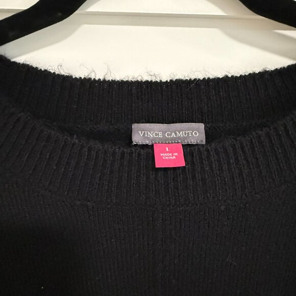 NWT Vince Camuto Two-Tone Black and White Sweater Women’s size L - Picture 3 of 7